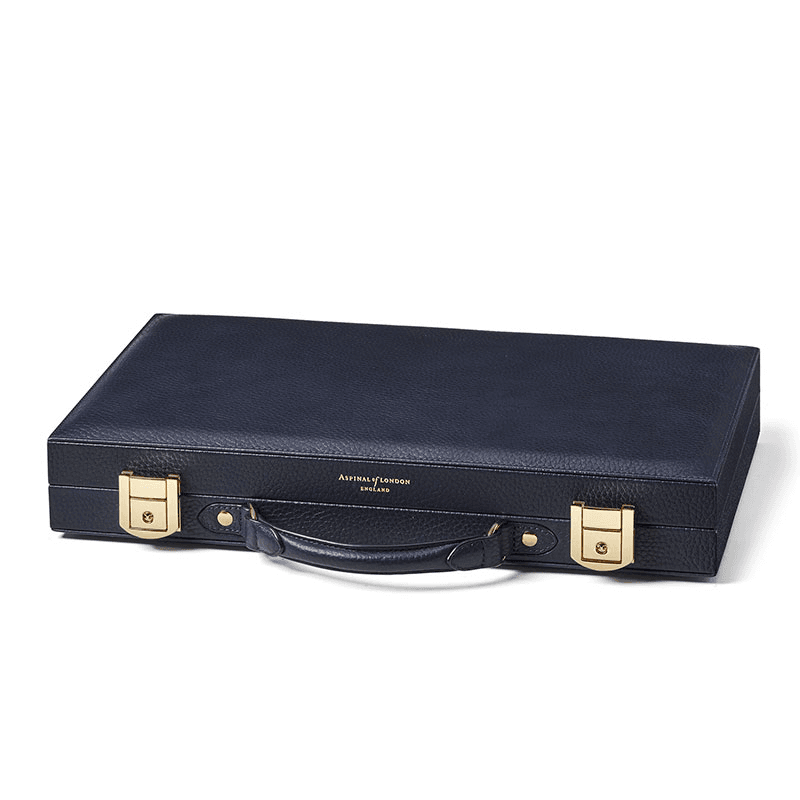 Backgammon Set, L38 x W23cm, Navy Pebble