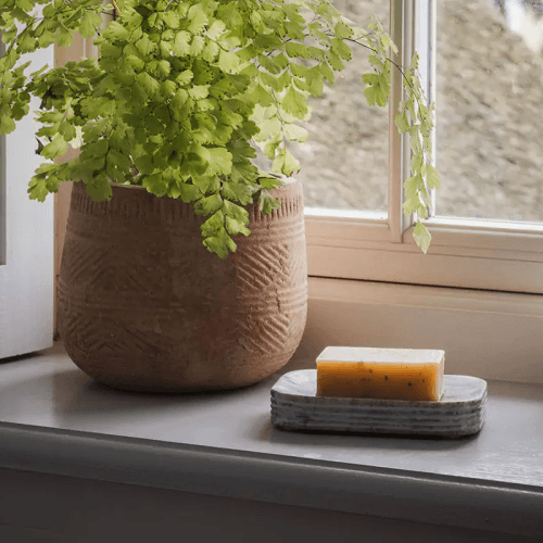 Image showing the Asana Marble Soap Dish, Grey product.