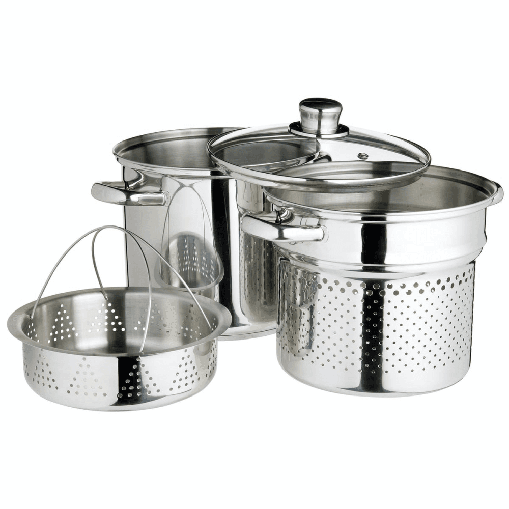 World of Flavours - Italian Pasta pot, Dia20cm - 4L, Stainless Steel