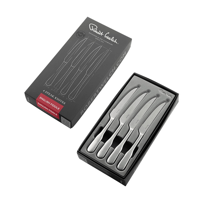 Fiddle Vintage Vintage 4 Piece Steak Knife Set, Stainless Steel