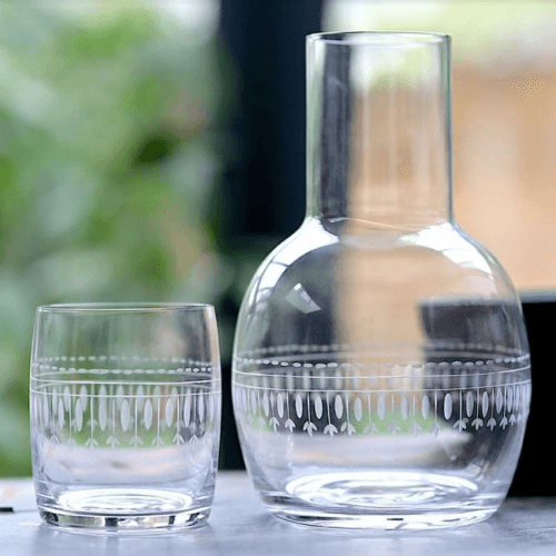 Image showing the Ovals Carafe and glass, 1.3l, Crystal product.