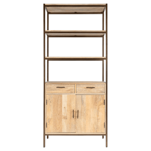 Image showing the Dasai Mango Wood Storage Unit, Natural product.