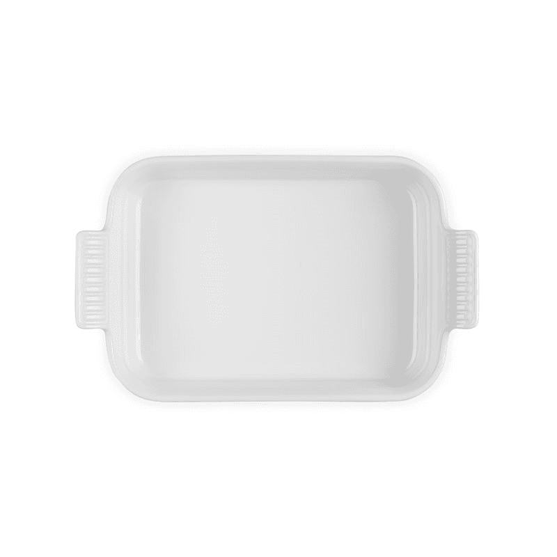 Stoneware Heritage Rectangular Dish, 26cm, White