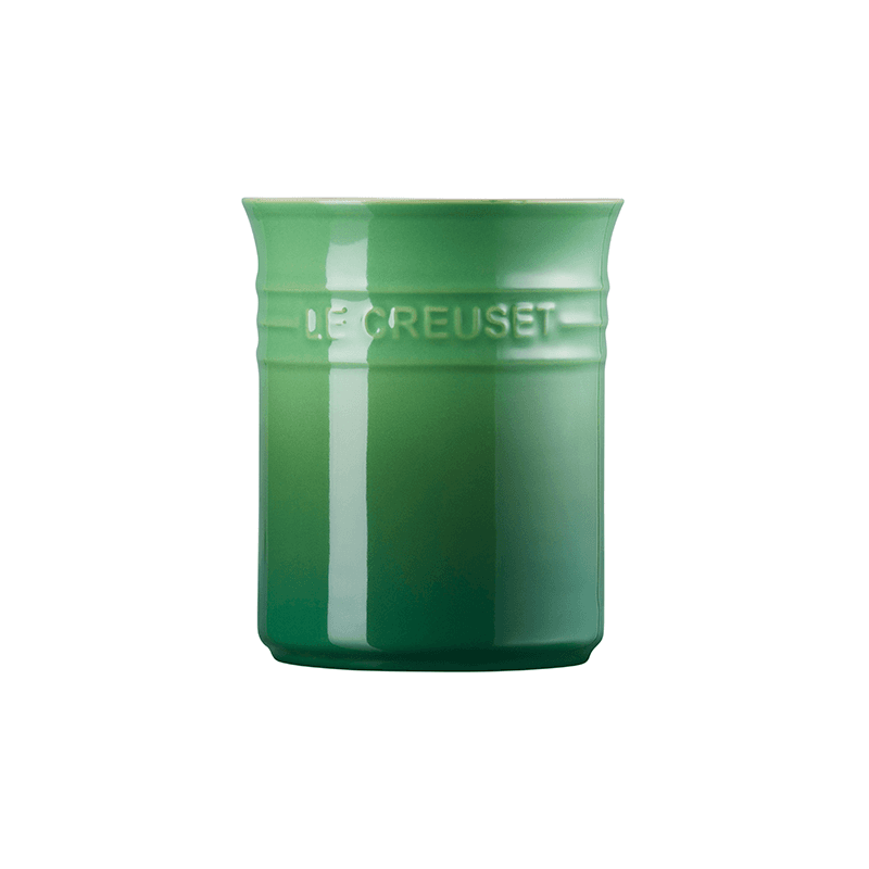 Stoneware Small Utensil Jar, Bamboo Green