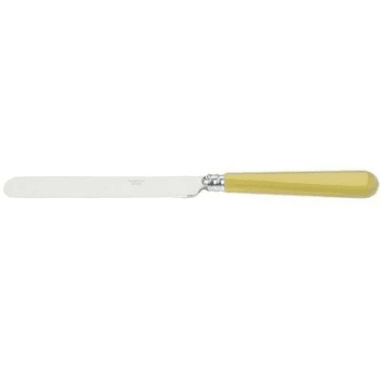 Dessert Knife, Helios, English Blade, Pale Yellow