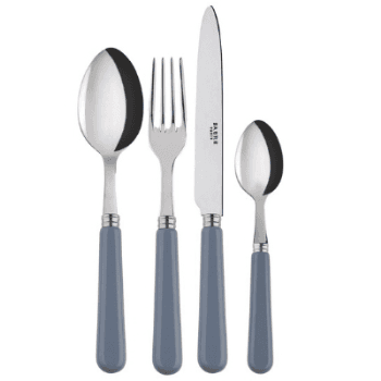 Image showing the Pop Unis 4 Piece Cutlery Set, Grey product.