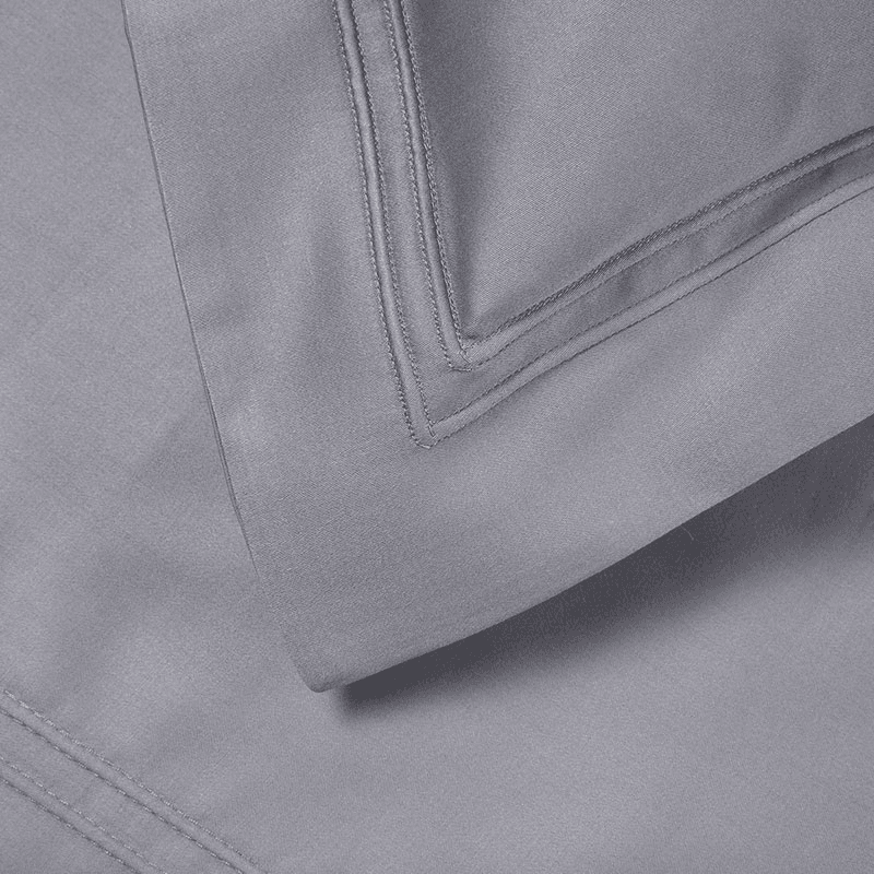Triomphe - 300 Thread Count Cotton Sateen King pillowcase, 50 x 90cm, Platine
