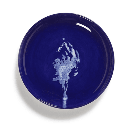 Image showing the Ottolenghi, Set of 4 Extra Small Plates, Blue and White, Blue product.