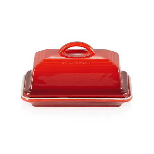Image showing the Stoneware Butter dish, 17 x 13 x 9cm, Cerise product.