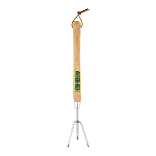 Image showing the 3 prong cultivator, 12", Natural/Silver product.