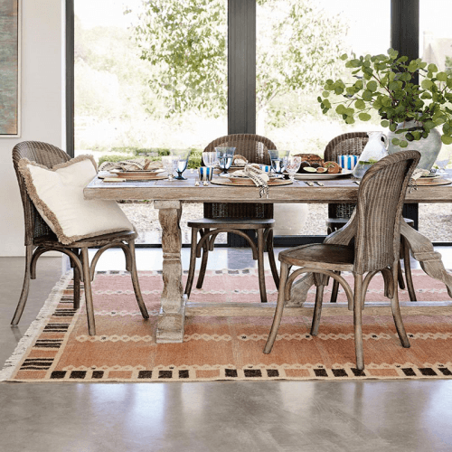 Image showing the Conisbrough Dining table, L100 x W260 x H75cm, Grey product.