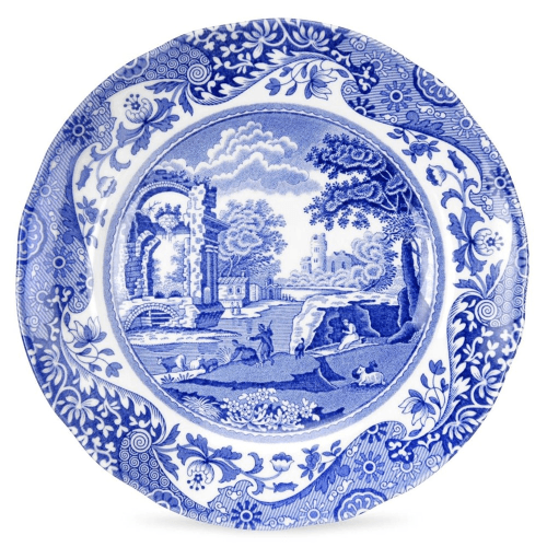 Image showing the Blue Italian Set of 4 plates, 15cm product.