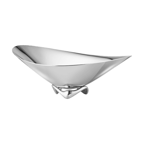 Image showing the Henning Koppel Wave bowl, H12.5 x D31cm, Silver product.