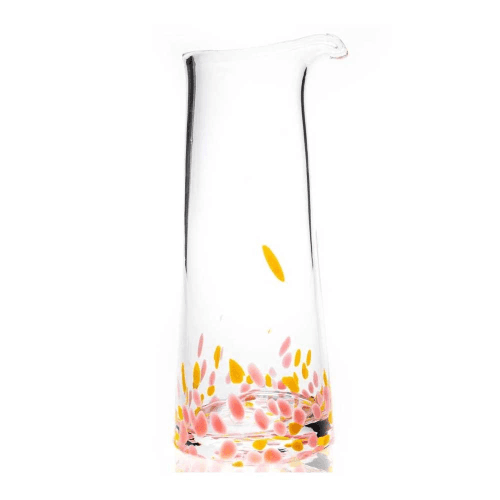 Image showing the Confetti Carafe, 1L, Rosa & Yellow product.