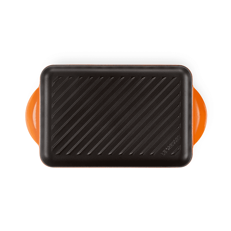 Rectangular Grill Pan, Cast Iron, Volcanic, 30cm