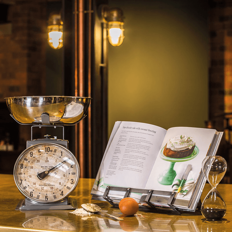Industrial Kitchen Cookbook / tablet stand