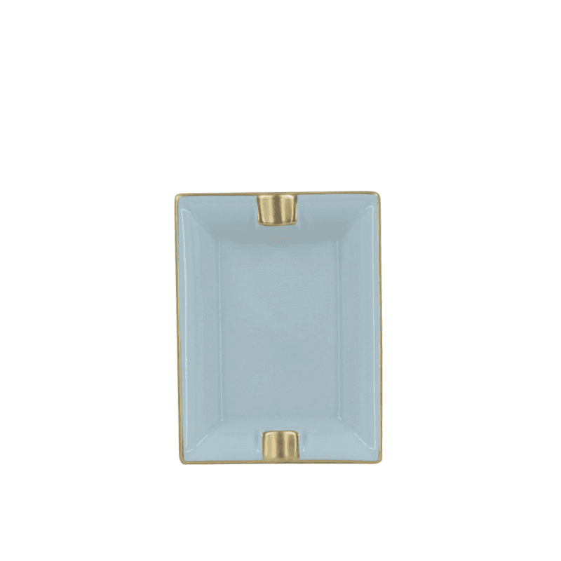 Sous Le Soleil Ashtray, W9.5 x L11cm, Matt Gold Classic Opal