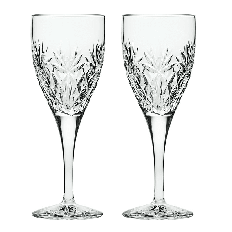 Kintyre Set of 2 Wine Glasses, 280ml, Clear
