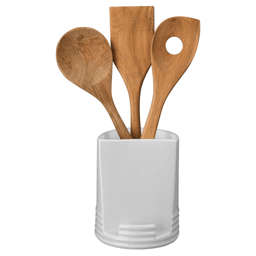 Image showing the James Martin Cook Utensil Pot, Soft Grey product.