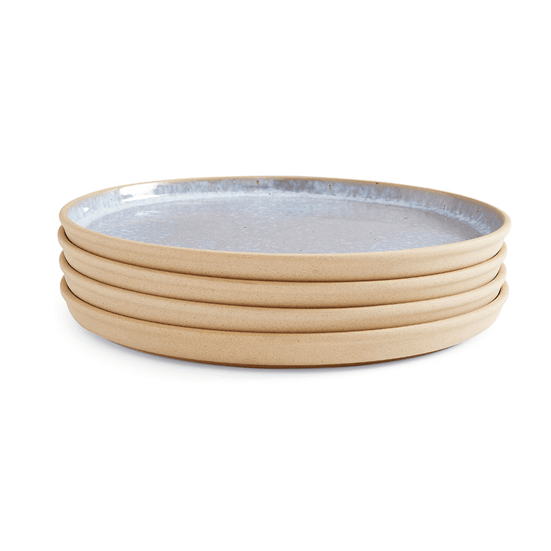 Minerals Set of 4 Dinner Plates, D26.5cm, Aqua