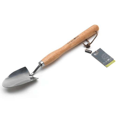 Image showing the RHS Mid Handled Trowel, Silver/Natural product.