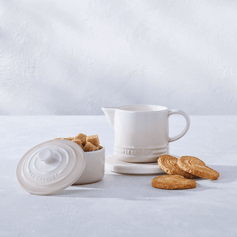 Stoneware Milk & Sugar Set, Meringue