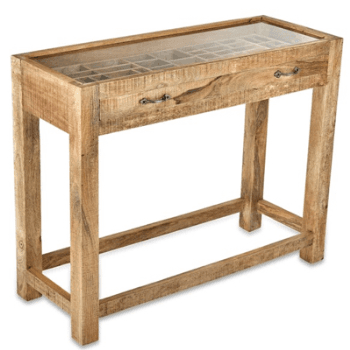 Tansa Printer Drawer Console Table, H80 x W100cm, Mango Wood
