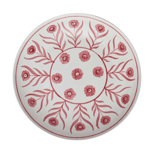 Image showing the Pink Summer Flower Salad Bowl, 36cm, Pink product.