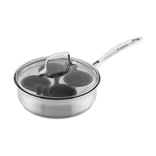 Image showing the Impact Egg poacher set, D20cm, Stainless Steel And Glass product.