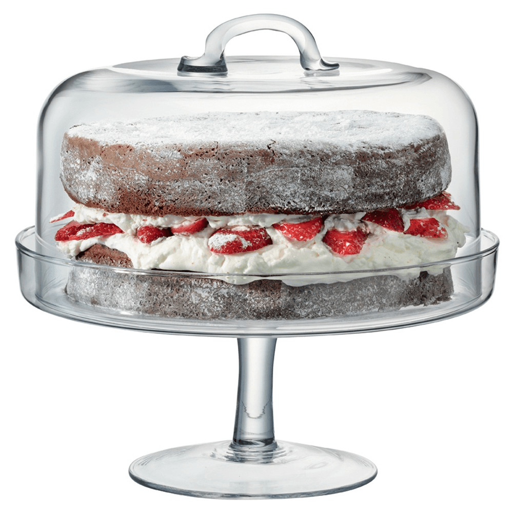 Serve Cakestand and dome, 26.5/24cm, clear