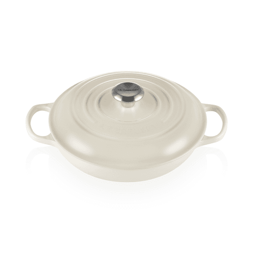 Image showing the Signature Cast Iron Shallow Casserole, 26cm, Meringue product.