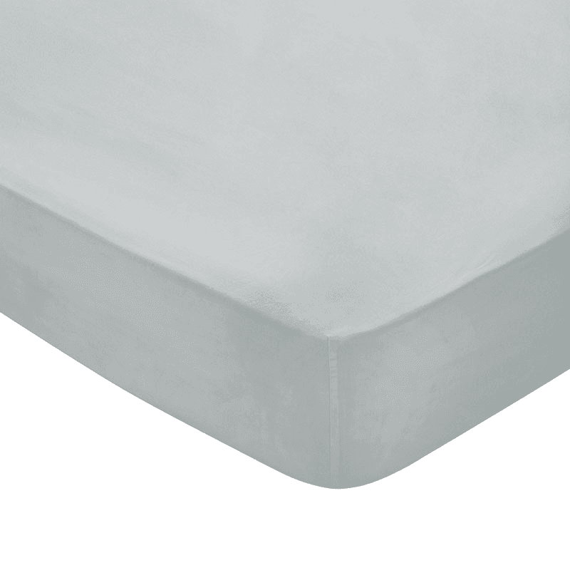 Bob Fitted Sheet, Double, Silver
