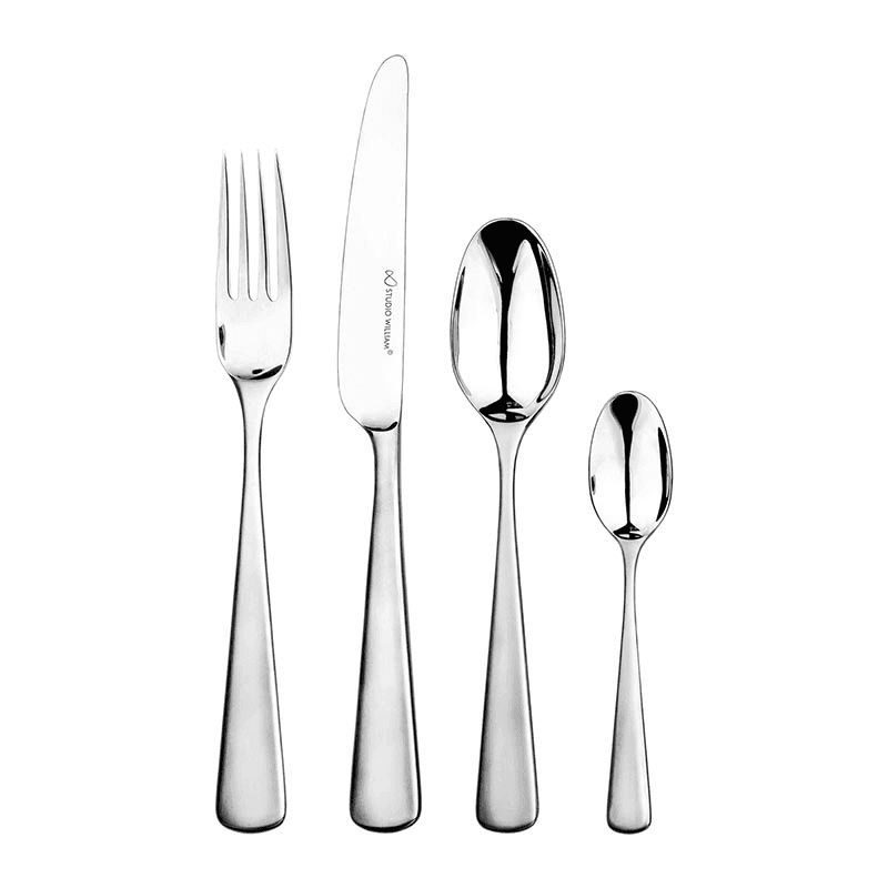 Mahogany 16 Piece Cutlery Set, Satin Finish