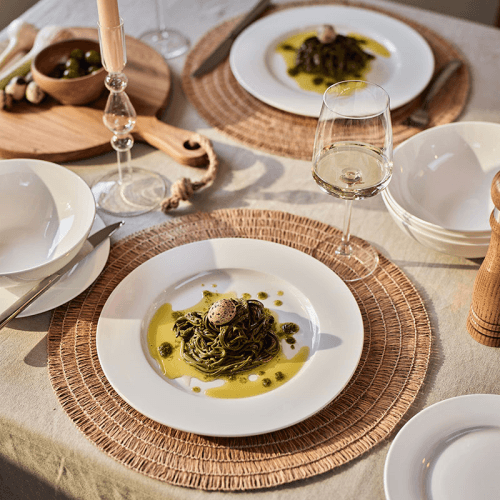 Image showing the Cashmere 12 Piece Dinnerware Set, White product.