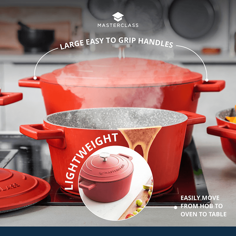 Casserole Dish, 5L, Red