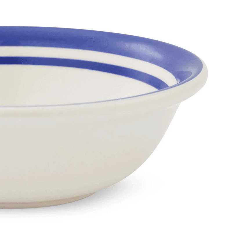 Potter's Stripe Set of 4 Bowls, D13cm, Blue