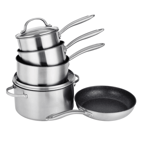 Image showing the Scratch Guard Stainless Steel 5 piece set product.