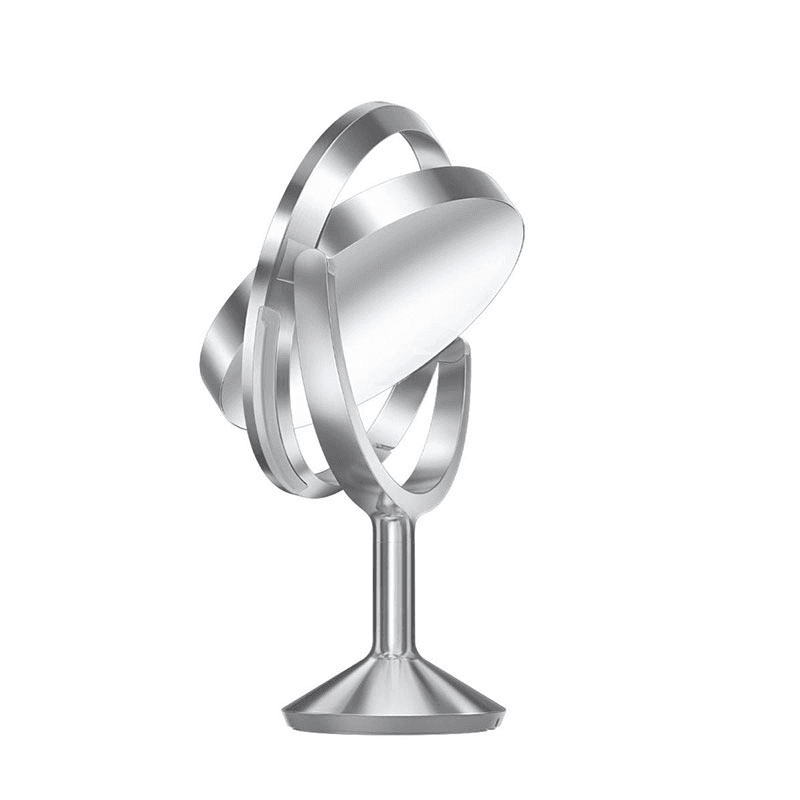Sensor Mirror Trio Max with Touch-Control Brightness, D25cm, Brushed Stainless Steel