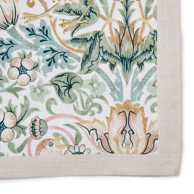 Morris & Co Table Runner, 250cm x 35cm, Strawberry Thief