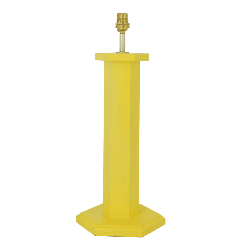 Hexagon Table Lamp Base, H47cm, Yolke