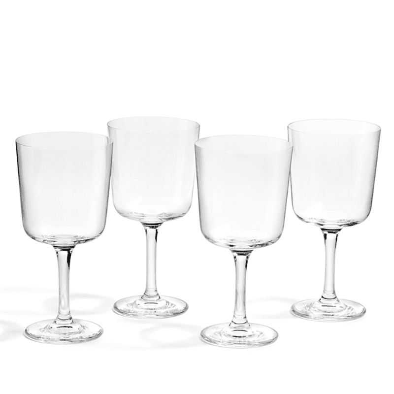 1815 Glass Set of 4 Wine Glasses, 350ml, Clear