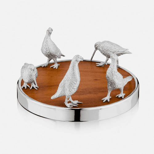 Image showing the The Highland Safari Collection Coaster, D14 x H7cm, Game Birds product.