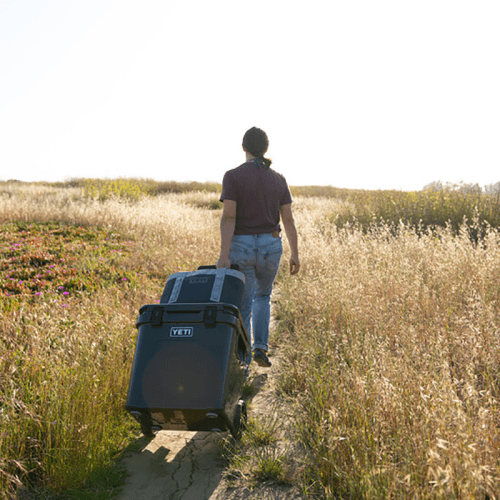 Image showing the Roadie 48 Wheeled Cooler, H52cm, Navy product.
