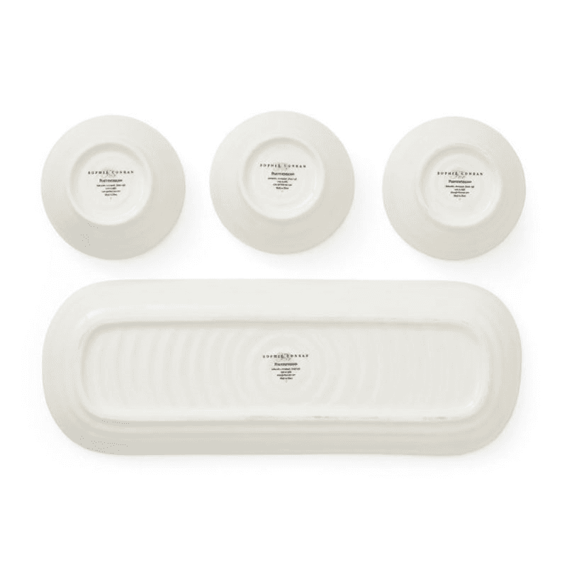 Lavendula 3 Dip Bowls & Tray, Multi