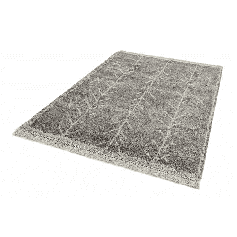 Rocco berber style rug, 160 x 230cm, Grey & Cream
