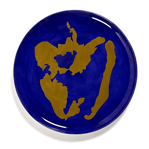 Image showing the Ottolenghi Serving platter, D35, Blue And Gold product.