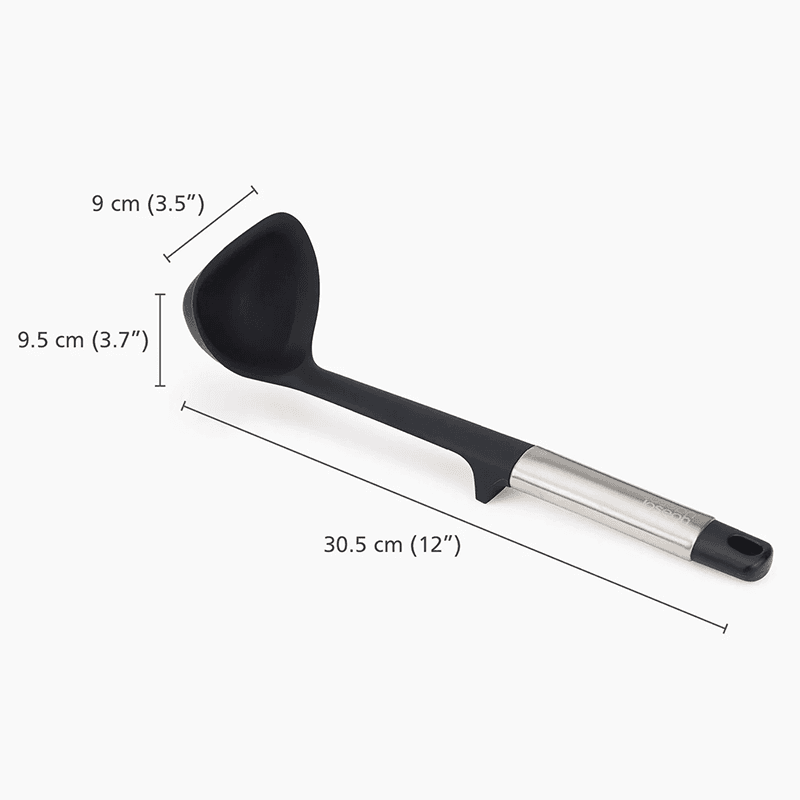 Elevate Silicone Ladle, Stainless Steel
