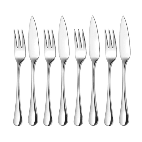 Image showing the Radford Set of 4 Fish Eaters, Stainless Steel product.