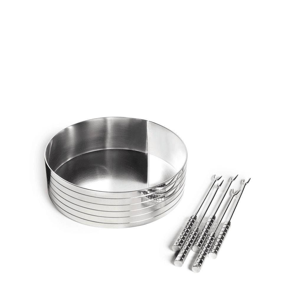 Montgomery Olive tray with picks, 13.90 x 4cm, Silver