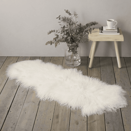 Image showing the Tibetan Sheepskin rug, W55 x L150cm, Ivory product.